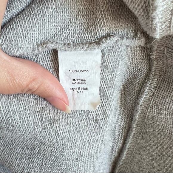 Madewell Oversize Jumpstart Sweater Sleeve Dress Knit Gray & Navy - Picture 10 of 12